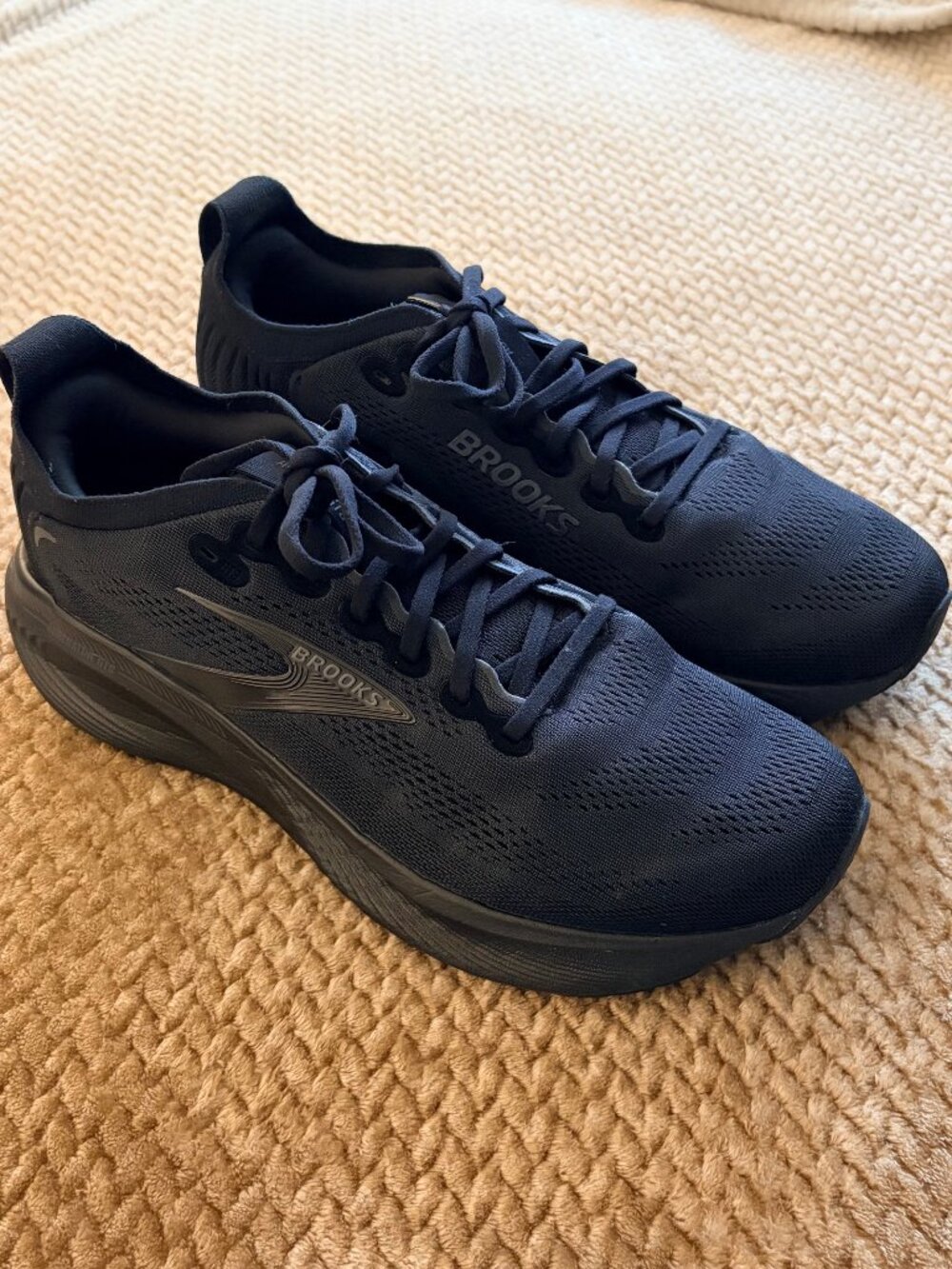 Brooks Mens Adrenaline GTS 25 Black Size 11 Wide Sneakers Running 1 DAY OLD Lk N